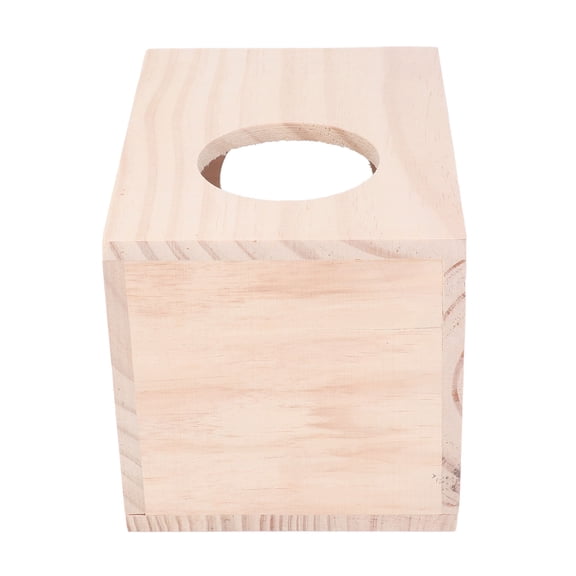 BIMZUC Small Animal Hideout House, Wooden Hamster Hideout, Tiny Hamster Wood House for Guinea Pigs Chinchillas, Ventilated Eco Friendly Rectangle Wood Cage (9.06 inches / 23 cm)