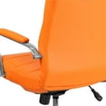 thumbnail image 6 of Scranton & Co Contemporary Vinyl Mid Back Swivel Office Chair in Orange, 6 of 9