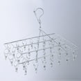 thumbnail image 2 of Jinsinto Sock Drying Rack, Hanging Clothes Drying Rack with 36 Stainless Steel Windproof Clips for Socks, Underwear, Clothes, Towels (1 Pack Hanger), 2 of 4