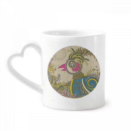 

flower en pheasant ukiyo-e japan mug coffee cerac drinkware glass heart cup