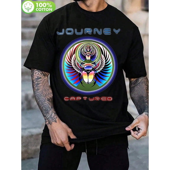 Men'S 180G Black T-Shirt from Journey Captureo