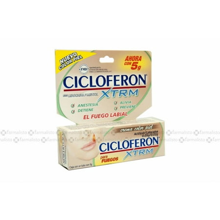 Cold Sore Cream (skin color) Cicloferon XTream Para Fuegos 5g. color