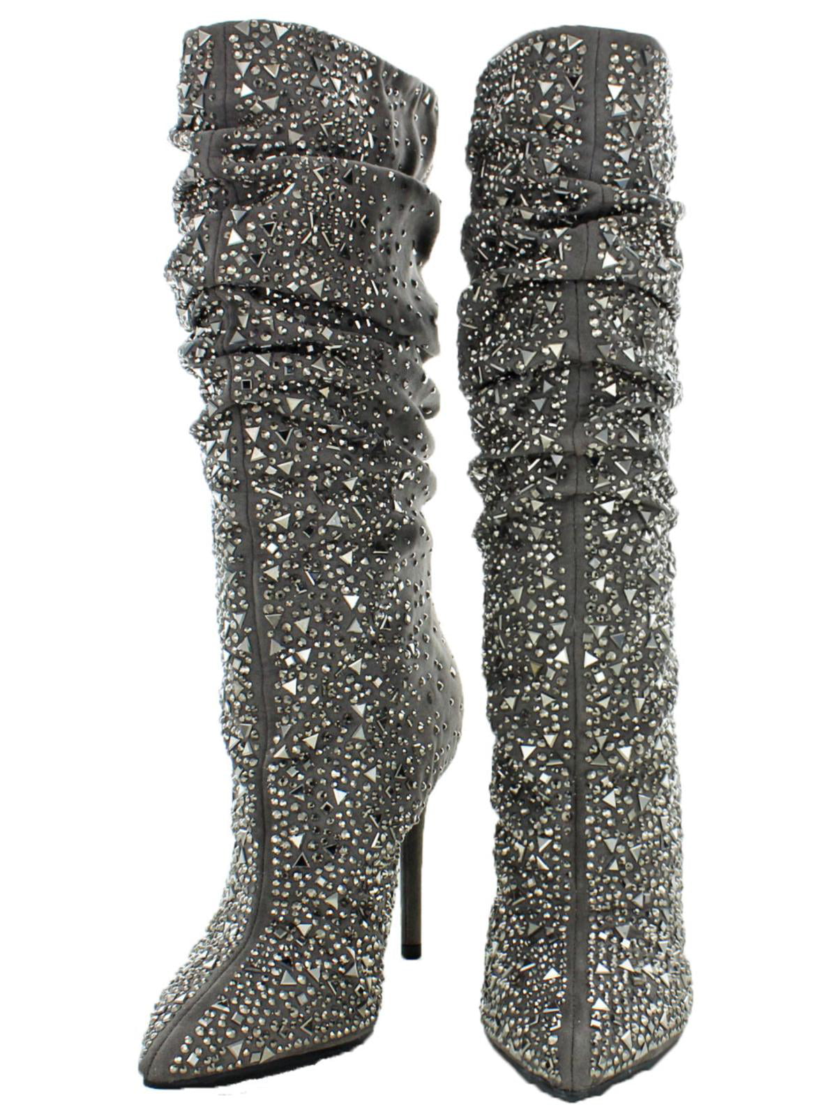 jessica simpson lailee glitter stiletto boots
