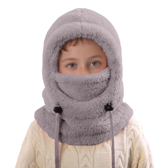 Gaexia Beanie For Toddler Boys,Kids Winter Thermal Hat with Ear and Neck Gaiter for Outdoor Cold Weather Activities