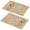 Pioneer Flower Floral-2, variant on Placemat, Pioneer Flower Floral Print Pattern Place Mats Table Mat Set Of 2, PVC Washable Placemats for Party Kitchen Dining Decoration, 18x12 Inch, Fade Resistant