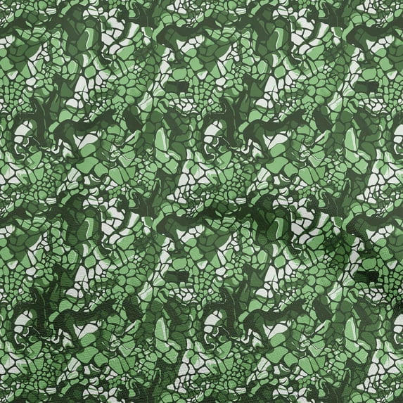 oneOone Cotton Poplin Twill Green Fabric Abstract Sewing Fabric By The Yard Printed Diy Clothing Sewing Supplies 56 Inch Wide