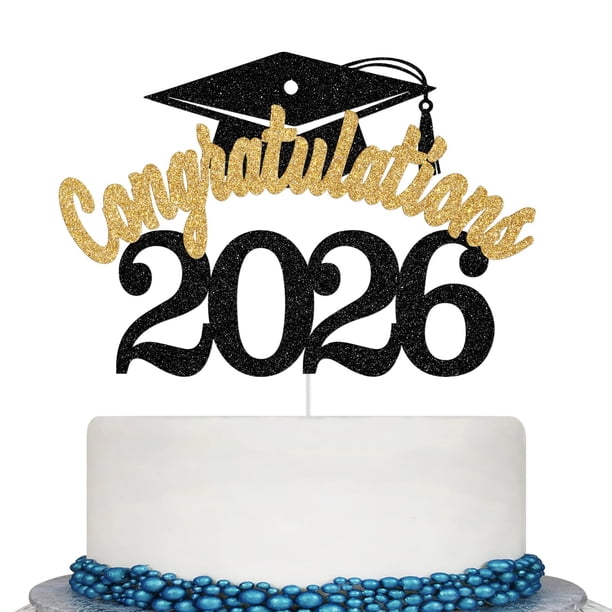 Cake Topper Calarjeta Felicidades a la promoción 2026 de 2026