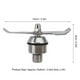 thumbnail image 4 of Lames de rechange pour mixeur en acier inoxydable, lame élargie à 2 lames pour pièces de mixeur et extracteur de jus, 4 of 4