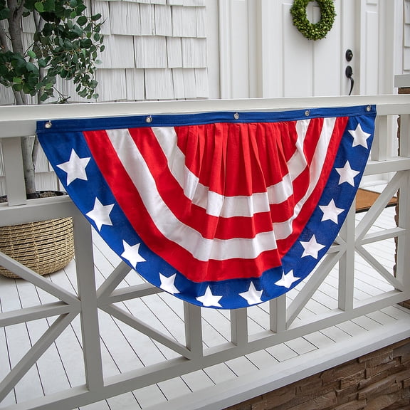 Fun Express 39" Traditional Patriotic Cotton Bunting
