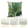 thumbnail image 4 of PRATYUS Outdoor Waterproof Throw Pillow Covers  Green Tropical Leaves Pillow Covers Monstera Palm Leaf Decorative Cushion Case for Couch Garden Tent Balcony White, 4 of 5