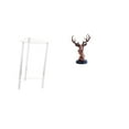 thumbnail image 1 of Mesa Auxiliar Minimalista De Acrílico Transparente Con Adorno De Cabeza De Ciervo, Mesita De Noche Moderna, Mesa Auxiliar, Estatua Decorativa De Resina De Animal Para Sala De Estar,, 1 of 8