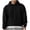 Black, variant on Chiccall Hoodie for Men Drawstring Long Sleeve Pullover Sweatshirts Fashion Casual Athletic Solid Textured Tops with Pocket