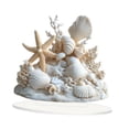 thumbnail image 2 of Siruishop Panneau de Table Corail Plat 2D avec Support Multifonctionnel 21x21cm, 2 of 8