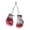 Pink white, variant on LICEWO 2 Pcs Mini Boxing Gloves Miniature Punching Gloves Holiday Christmas for Home