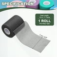 thumbnail image 2 of Uxcell Pre Wrap Tape, Non-Slip Grip Cushion Wrap Prewrap Athletic Tape Fitting for (Tennis- Badminton - Pickleball - Sports) Black, 2 of 7