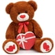 thumbnail image 1 of Peluche con forma de oso de peluche HollyHome, 90 cm, con corazón rojo, 1 of 9