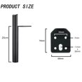 thumbnail image 2 of Patas de muebles de 20 cm CHAO de metal negro para bricolaje con tornillos, 2 of 5