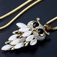 thumbnail image 6 of Women Necklace Exquisite Rhinestone Owl Pendant Vintage Neck Chain Long Sweater Necklace Accessories Fashion Jewelry, 6 of 8