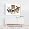 thumbnail image 3 of Life in the Coop - Painting Humor Farmhouse Rustic White Framed Wall Art Print 9 x 12 inches, 3 of 4