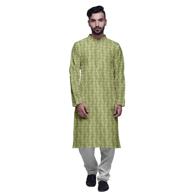 Atasi Designer Kurta Pajama For Men Printed Straight Kurta Set Summer Clothing