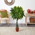 thumbnail image 3 of Nearly Natural 4' Money Plant (Real Touch), Green, 3 of 3