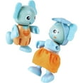 thumbnail image 4 of Hape: Wonderland Elephant Family - 4 Animal Articulated Figurines, Wooden Toys, Floor Mat & Eating Accessories, Green Planet Explorers, Kids Age 3+, 4 of 6