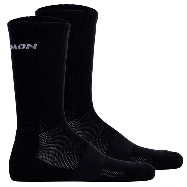 Salomon Calcetines unisex, pack de 2 - EVASION CREW, calcetines de senderismo, transpirables Negro 39-41