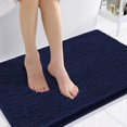 thumbnail image 1 of Alfombra de baño Smiry Luxury Chenille, 90 x 60 cm, color azul marino, 1 of 9