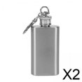 thumbnail image 1 of Frascos de cadera,Cadera de licor portátil de acero inoxidable ,Jarra de bolsillo ligera a prueba de fugas,Botella de alcohol Taza para botella de viaje ,Bolsillo para acampar con tapa de, 1 of 8