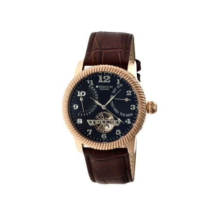 Heritor Automatic Piccard Leather Watch