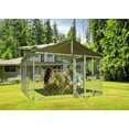 Gotland Outdoor Dog Kennel Dog Cage Steel Chain Link Dog House With