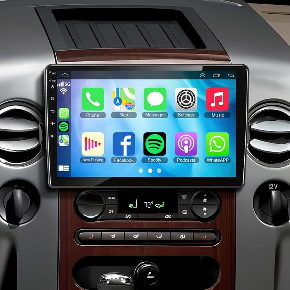 Zcargel 10.1in Android 13 Car Stereo Double Din Touchscreen Receiver with Wireless CarPlay & Wired Android Auto, Split Screen, Bluetooth, WiFi, FM/RDS, In-Dash Head Unit for Ford Excursion 2000-2003