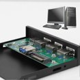 thumbnail image 3 of 3-Port USB3.0 + 1 Port USB3.1 TypE C Interface Alloy Expansion Card Panel Black, 3 of 4