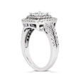 thumbnail image 2 of Bague Double Halo Pavé 1 1/5ct Or Blanc 14K, 2 of 3