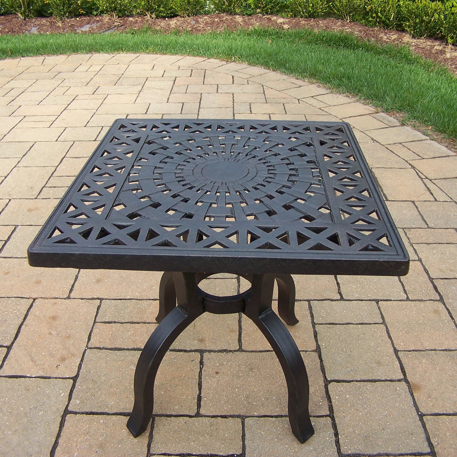 Oakland Living Hampton 21 in. Square Patio Side Table