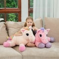 thumbnail image 4 of MorisMos Giant Unicorn Stuffed Animal 32'' Cute Soft Unicorn Plush Toy, 4 of 9