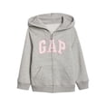 thumbnail image 1 of Sudadera con Capucha con Cremallera y Logo de GAP para Bebés Niña, Gris Jaspeado, 18-24 Meses, 1 of 3