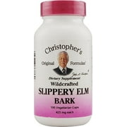 Christopher's Slippery Elm Bark - 425 mg - 100 Vegetarian Capsules