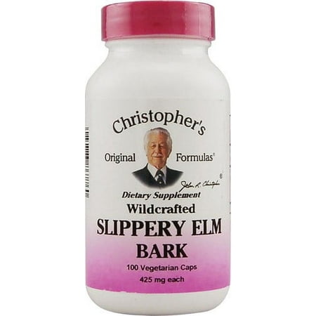 Christopher's Slippery Elm Bark - 425 mg - 100 Vegetarian Capsules