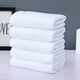 thumbnail image 1 of Nvzi Toallas de baño de 6 piezas, 13,78 x 29,53 pulgadas, perfectas para el día a día, toallas blancas de algodón puro, ligeras y de secado rápido para el baño (blancas), 1 of 5