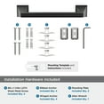 thumbnail image 3 of Amerock Mulholland Matte Black 9 inch (229mm) Towel Bar, 3 of 6