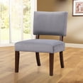 thumbnail image 3 of American Furniture Classics OS Home and Office Furniture Jasmine Upholstered Accent Chair with Wooden Legs-Finish:Charcoal Velvet, 3 of 4