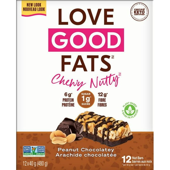 Love Good Foods - Chewy-Nutty Nut Bar Peanut Chocolatey, 40g