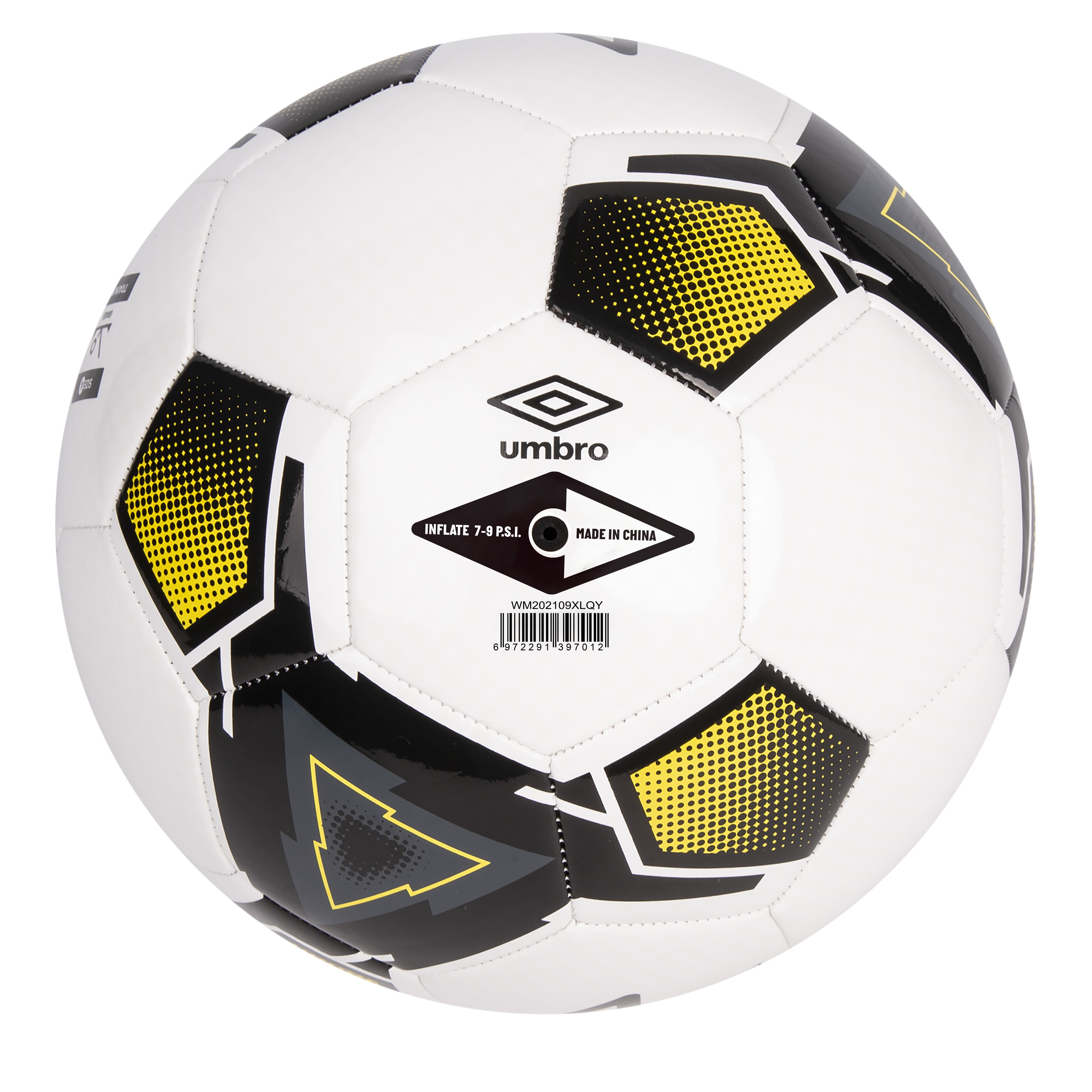(4 pack) Umbro Pivot Size 3 Youth and Beginner Soccer Ball, Yellow