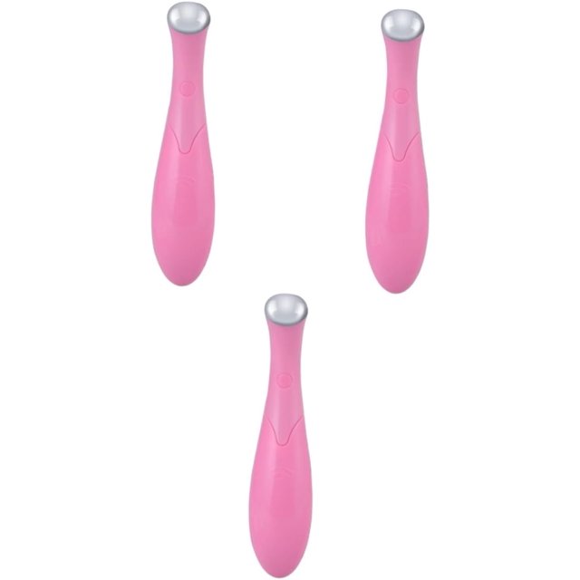 Aplicador de crema para ojos de metal, herramienta de masaje con rodillo facial, varita de masaje para ojos para mujeres, masajeador facial para reducir la hinchazón y las arrugas