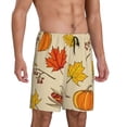 thumbnail image 2 of Fotbe Rustic Harvest Time Pajama Shorts for Men, Men's Pajama Bottoms, Sleepwear,Short Pajama Pants-Large, 2 of 9