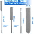 thumbnail image 2 of Januofit Retractable Gap Dust Cleaner Brush with 4 pcs Replacement Duster Cloth, 100 inches Extendable Pole, Flexible Microfiber Duster for Cleaning Under Refrigerator, Sofa,Couch Bed, Furniture, 2 of 8