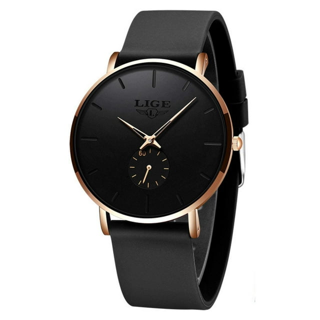 LIGE Men's Classic Quartz Watch | Ultra-thin | Waterproof 3ATM and scratch resistance surface | TUTT Exclusive