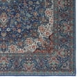 thumbnail image 2 of Linon Home Decor Emerald Area Rug Collection, Blue and Ivory, 6'7" x 9'7", 2 of 6
