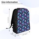 thumbnail image 4 of Fotbe Skull flower tie dye Mochila de Viaje para Laptop, Mochila Ejecutiva Delgada y Resistente 15.6", 4 of 8